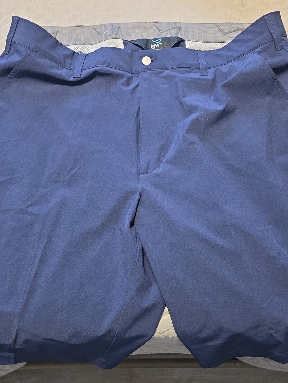 Men's Classic Flat Front Navy Shorts
